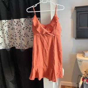 Red Orange boutique dress (size s)